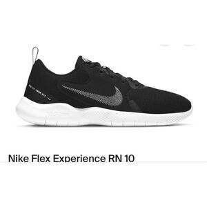 nike dh5423-002 Flex Experience RN Mens Black White Athletic Sneakers 9